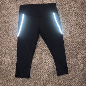 Lululemon cropped reflective leggings